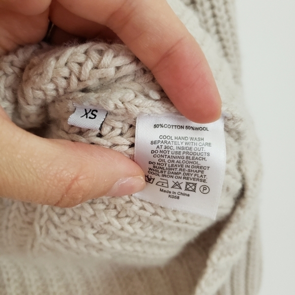 Iris & Ink Amelia Wool Cotton Knit Sweater - Picture 3 of 7